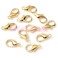 Karabińczyk 12mm Złote Gold Złoty