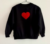 Bluza dla dziewczynki, czarna, handmade, rozmiar 92/98 cm maybe4baby
