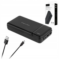 Powerbank Kruger&Matz 30000mAh 2xUSB+USB-C z kablem