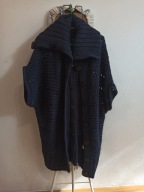 REVER ISLAND Sweter narzutka ażurkowy waterfall 38