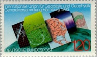 Niemcy 1983 Znaczek 1187 ** geodezja geofizyka nauka pogoda meteorologia