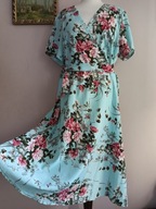 SHEIN CURVE SUKIENKA lekka w kwiaty 1x-42