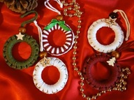 Ozdoby choinkowe handmade makrama