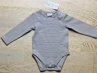 Fred & Flo body długi rękawem w paski zapinane w kroku 3-6 miesięcy 68 cm