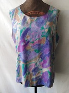 Bluzka fioletowa, pastelowa bez rękawów-38/40