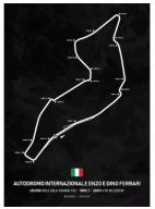 Plakat „Racing Tracks” – Minimalistyczny Plakat Torów Wyścigowych