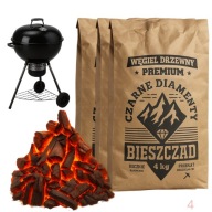 WĘGIEL DRZEWNY DO GRILLA 12 KG BIESZCZAD CZARNE DIAMENTY PREMIUM DO GRILA