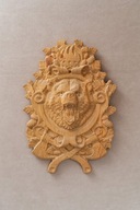 Ozdoby z drewna, Niedźwiedź, drewniana płaskorzeźba, prezent dla męża