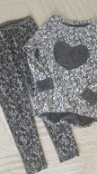 zestaw BLUZKA Z FILCOWANYM SERCEM + LEGGINSY koronkowe === 38