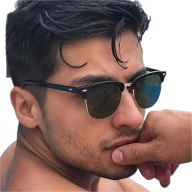 Męskie Okulary Vintage z Owalnym Akcentem – Old Money