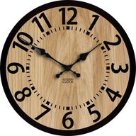 STYLOWY ZEGAR ŚCIENNY MODERNCLOCK BRAZOWY, CZARNY 33cm