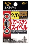 Krętliki sumowe JAPOŃSKIE obrotowe SASAME roz 2/0 316kg