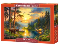 PUZZLE CASTORLAND PIEKNY ZACHÓD W LESIE 3000 ELEMENTÓW!