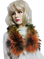 piękne obszycie kaptura FUTRO z jenota w kolorach jesieni 69