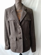 Marynarka brązowa, melanżowa (55%wełna) - M