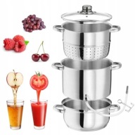 Sokownik 8l srebrny Karl Hausmann garnek do soku parowy stalowy