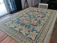 TKANY DWUSTRONNY KILIM OBRUS NARZUTA SECESYJNE KWIATY ŻĄKILE 135 x 180 W2