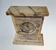 zegar kominkowy MIR ZSRR gabinetowy z kamienia dekoracyjnego marmur onyks