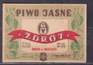 Grudziądz, piwo jasne "Zdrój" /SZ ziel/