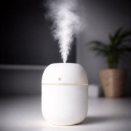 Dyfuzor i nawilżacz powietrza 220mL – relaks, cicha praca, USB, ultradźwięk