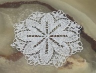 SERWETA 15CM SERWETKA RĘCZNIE WYKONANY NA DRUTACH HAND MADE RĘKODZIEŁO