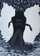 Abstrakcja Anioł Anpi 70x50 struktura /75PatrykMit