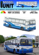 AUTOBUS AUTOSAN H9-21 PKS ŁUKÓW MODEL KARTONOWY SKALA 1:87 ModelUNIT