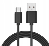 Micro USB 1Metr Kabel USB do ładowania telefonu Czarny Gruby Mocny