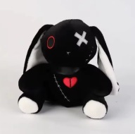 PLUSZAK MASKOTKA KRÓLIK GOTH EMO ALT 25 CM KOLEKCJONERSKI MROCZY SCENE
