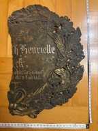 blacha epitafijna z terenów pomorza pod zaborem pruskim XIX w. epitafium