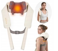 JB481 Masażer karku pleców Bezprzewodowy Shiatsu z grzaniem Arboleaf 6D