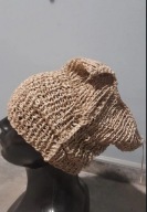 czapka letnia z lnem designe