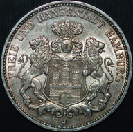 3 Mark 1911 J - Hamburg - Rzadkie