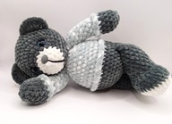 Miś w bluzeczce 28cm szydełko, GOTOWY DO WYSYŁKI, prezent