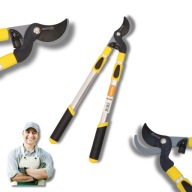 SEKATOR TELESKOPOWY DWURĘCZNY DO GAŁĘZI VX7 MAMUTH NOŻYCOWY 90CM