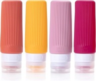 Silikonowe butelki podróżne 90 ml do kosmetyków, szamponu, balsamu