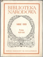 TADEUSZ PEIPER PISMA WYBRANE BN BIBLIOTEKA NARODOWA OSSOLINEUM tw.op.