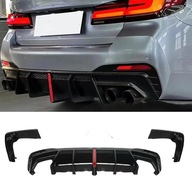 Dyfuzor Tylny BMW G30 G31 G38 2017–2023 LED Czarny