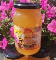 Miód nektarowy wielokwiatowy świeży Miód naturalny 100% 1,2 kg