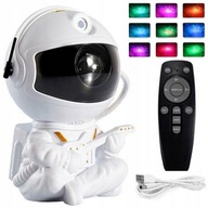 Projektor Gwiazd Nieba Kosmonauta Astronauta Lampka Nocna Biały