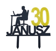 topper na tort dekoracja personalizacja WYBÓR KOLORÓW BIURO!!!