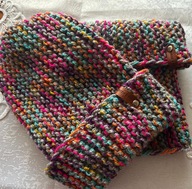 Komplet czapka komin rękodzieło Handmade