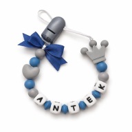 Silikonowa Zawieszka Do Smoczka z Imieniem Bezpieczna Na Prezent Handmade