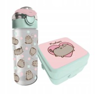ŚNIADANIÓWKA KWADRATOWA I BIDON 500 ML PUSHEEN MINT MAJEWSKI