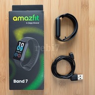 Smartband opaska Amazfit Band 7 czarny SpO2 monitorowanie tętna snu stresu