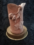 zabytkowy wazon gliniany,vintage,PRL