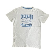 T-shirt bluzka biała z nadrukiem chłopiec 152 Primark 11-12 lat