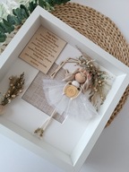 Pamiątka podziękowanie komunia chrzest grawer personalizowany anioł stróż