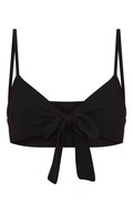 PrettyLittleThing czarny crop top bralet XXL 44 wiązany na lato