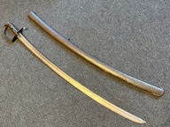 Stara Szabla Huzarów z pochwą Kawaleria XVIII/XIX w.